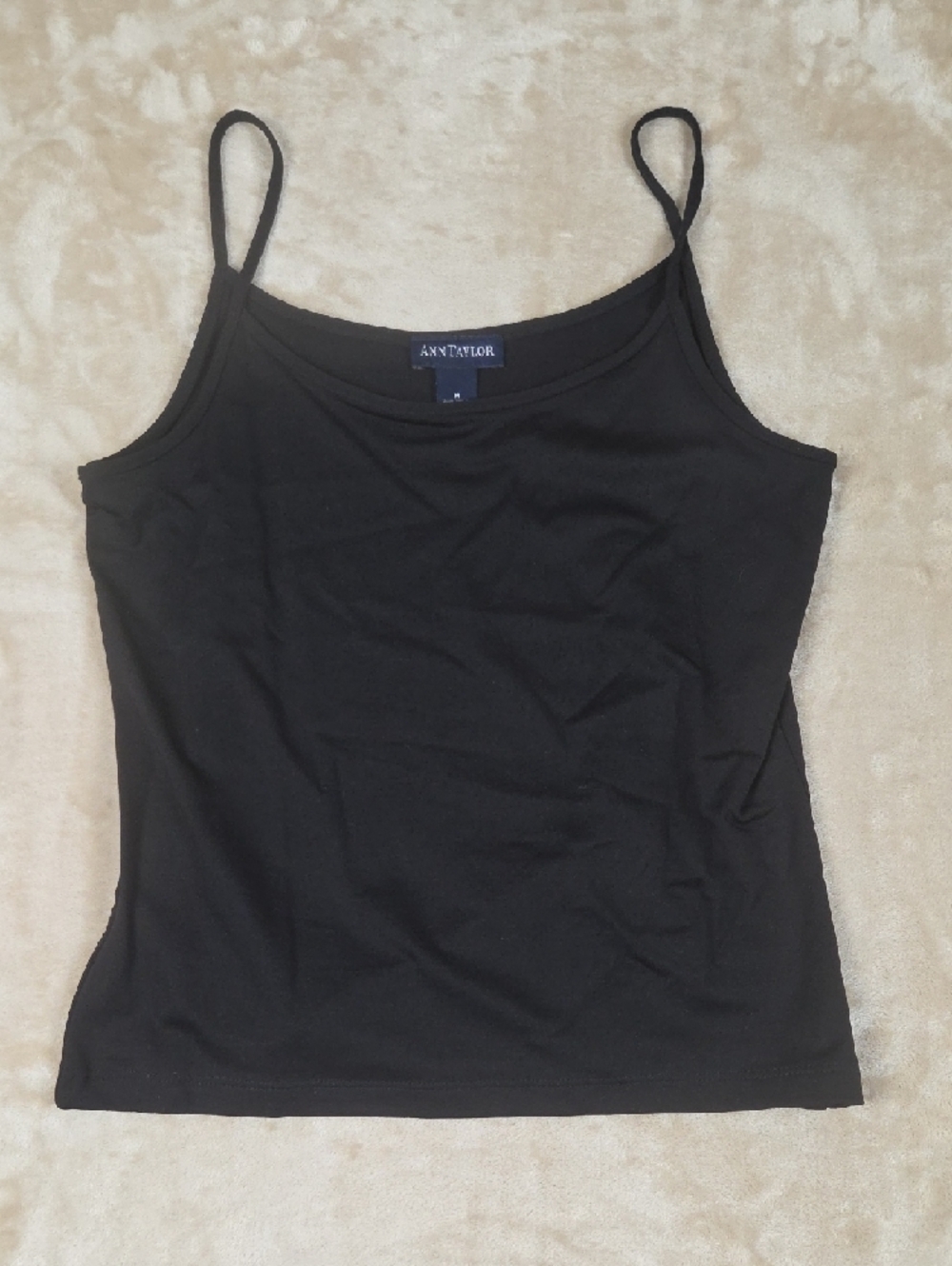 Ann Taylor Black Floral Lace Short Sleeve Tee Top - Picture 7 of 8